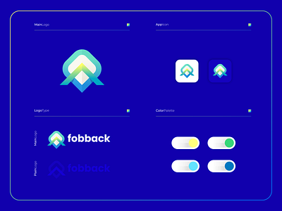 Fobback | Logo Composition app branding colorful design icon illustration logo modern ui ux vector visual