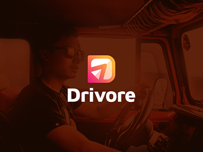 Drivore app applications colorful design dletter dlogo drive driver icon illustration logo modern software transportations vector website