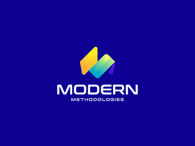 Modern Methodologies app branding color colorful design icon illustration logo logogram logotype mlogo mm modern monogram