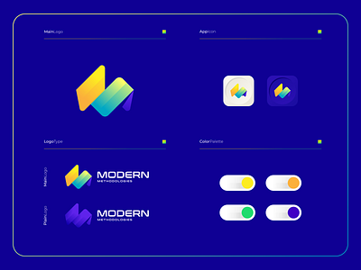 Modern Methodologies - Logo Composition app applications branding color colorful design icon illustra illustration logo logomark logotype mark mlogo mm modern