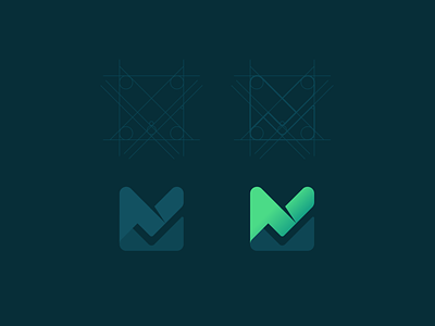 Migavis agency app branding colorful design icon logo logomark logotype mark mletter mlogo modern modernlogo vector