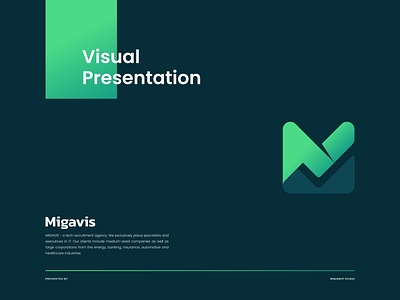 Migavis - Visual Presentation agency app colorful design icon illustration letter lettermark logo mark mlogo modern modernlogo tech vector