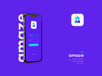 Amaze app branding colorful design digital home icon illustration logo modern modernlogo realestate technlogy website