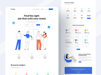 Jobly || Job Seeking Website Design