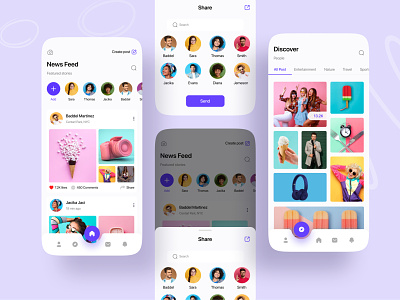 Social App || Conceptual Design 2021 2021 trend app design ios ios app ios product minimalism product product design social social app ui uibin ux