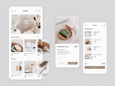 Shop app concept design flat minimal mobile mobile app mobile design ui ux web