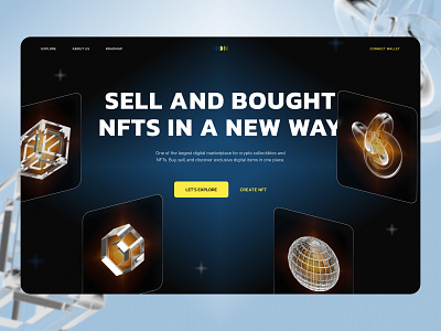 NFT Marketplace Website binance bitcoin blockchain design eth marketplace nft token ui ux web