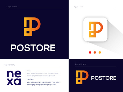 postore logo design apps brand identity branding business business company company logo corporate marketing online p logo p mark p monogram p symble pattern re design recent logo unofficial