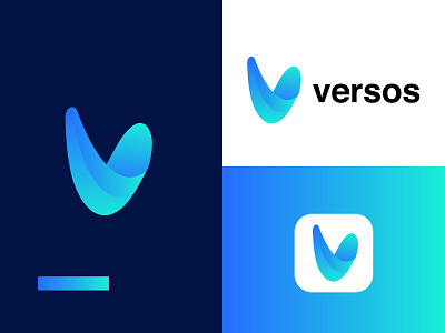 Blue V Logo Company Designs Themes Templates And Downloadable Graphic Elements On Dribbble