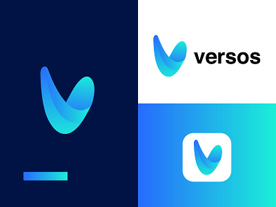 designer brand with v logo