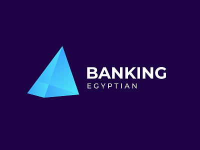 banking logo design l pyramid