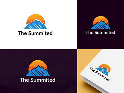 mountain logo l modern logo l marketing logo