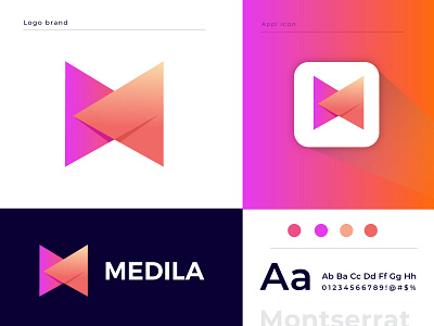 m letter logo l modern logo l modern mark brand identity branding business company concept dynamic logo gradient gradient logo logo 2020 logo designer logo mark logotype m letter logo minimalist logo modern modern design modern logo recent logo