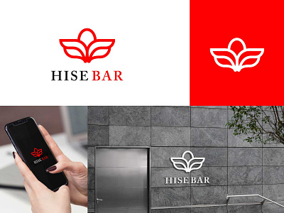 hisebar logo l bar shop logo l abstract logo mark abstract logo brand identity branding business company creative logo 2020 logo designer minimalist logo modern logo recent logo smart logo sophisticated logo wine bar logo wine bottle