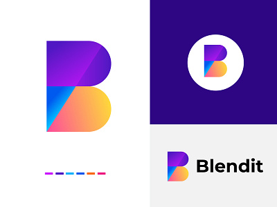 b letter logo l print company logo