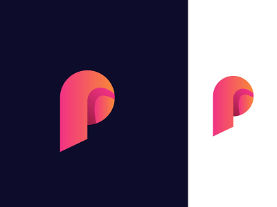 p letter logo mark