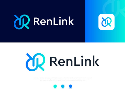 renlink brand identity branding business company creative design dynamic logo hire logo designer illustration letter r link logo logo designer logofolio logos modern logo recent logo smart logo startup logo tech technology