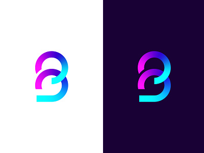 modern b letter logo for tech company