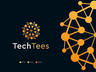 modern tech logo l branding l geometric