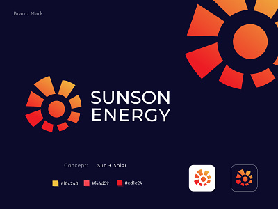 solar l energy l modern logo mark