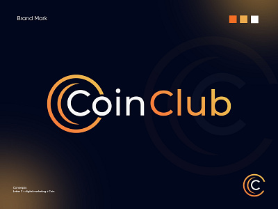 coin club logo brand identity branding business company coin logo creative crypto ecommerce logo graphic design logo designer logo mark nft logo smart logo unique logo wordmark logo