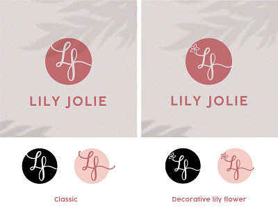 Lily Jolie logo project branding and identity branding design logo logodesign