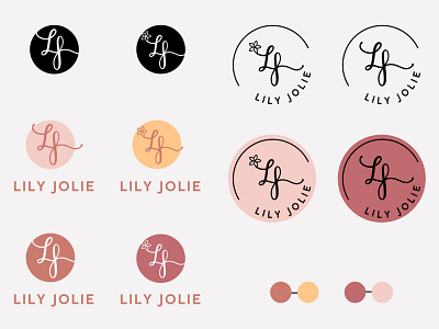 Lily Jolie logo project #2 branding and identity branding design logo logodesign