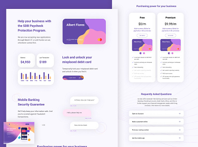 Bank application UI landing page desktop app desktop design landing page design ui design web design