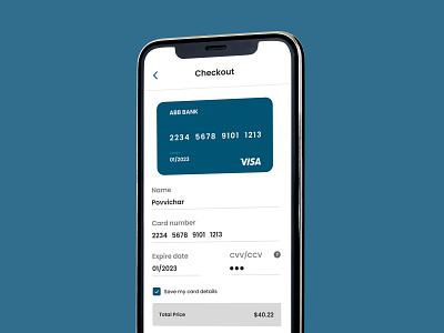 Credit Card Checkout #DailyUI 002 card checkput credit ecommerce form mobile app payment ui uxui visacard