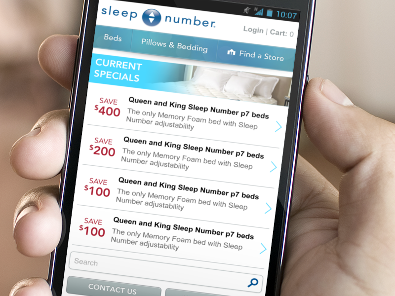 Sleep Number Coupons by Gabriel Valdivia on Dribbble