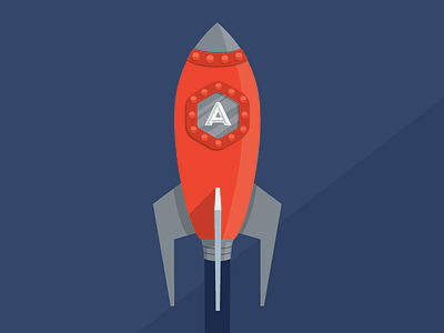 Hipster Douche Rocket automatic cartoon design douche flat graphic design hipster illustration minimal poster rocket simple space type typography