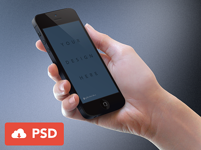 iPhone Mockup PSD angle apple black download free freebie get goodie goody hand holding iphone iphone5 layers mobile mock up mockup phone photoshop psddd render template