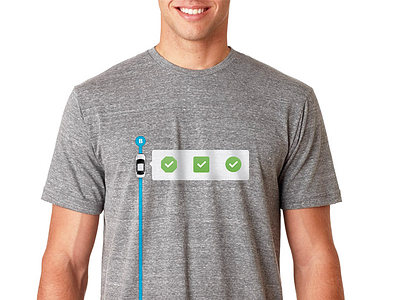 Automatic T-Shirt [Concept A] app apparel assistant automatic branding driving icon link smart t shirt ui