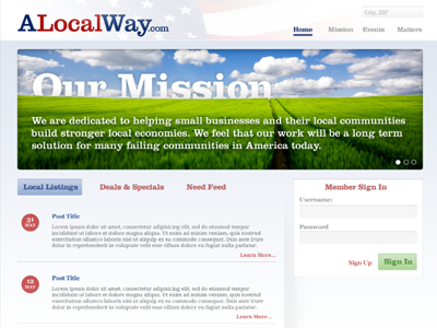 A Local Way web website