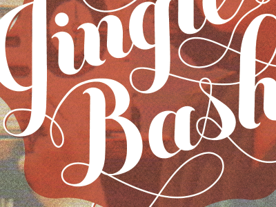 Jingle Bash ad 2 tampa bay bash christmas jingle retro type typography