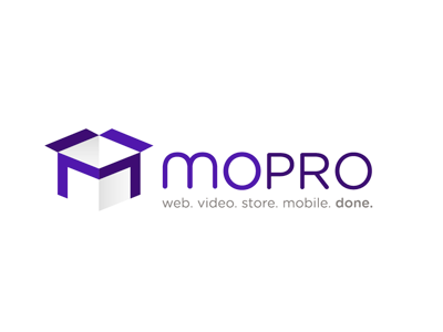 Mopro box branding gestalt logo mopro package purple