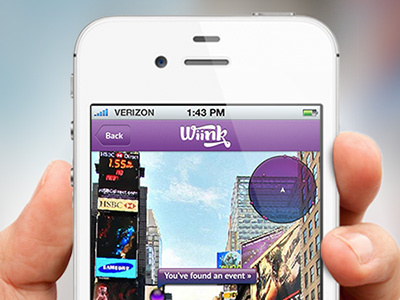 Wiink app augmented ios iphone map mobile reality ui ux wiink