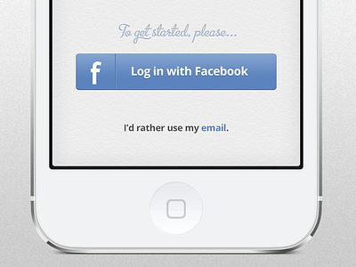 App Login app application facebook ios iphone login mobile