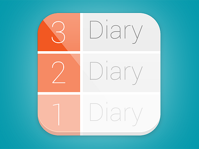 3-2-1 Diary App Icon