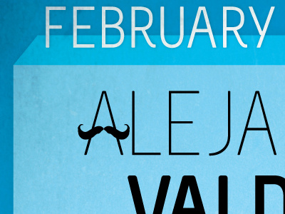 Alejandro's Show flyer mustache poster