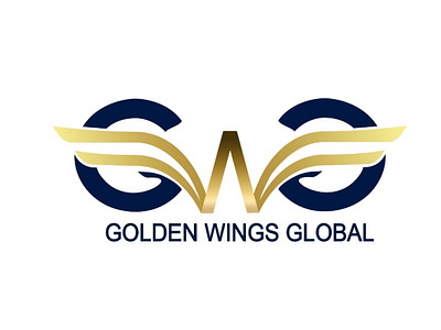 Golden Wings Global Company logo logo wings