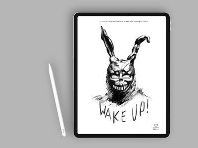 Wake up, Donnie! apple art black and white comic creative dark design digital illustration draw film illustration ipad mobile monster paint pro create procreate sketch
