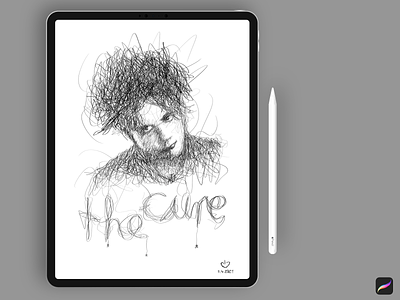 The Cure Illustration app art creative cure design digital digital art drawing illustration ipad mobile painting procreate typography