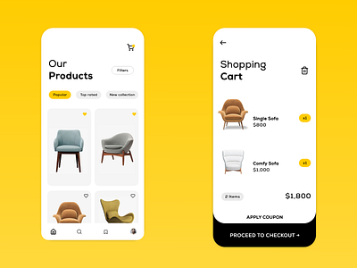 Furniture App Design adobe photoshop app app design branding design dribbble first furniture furniture app ui ux