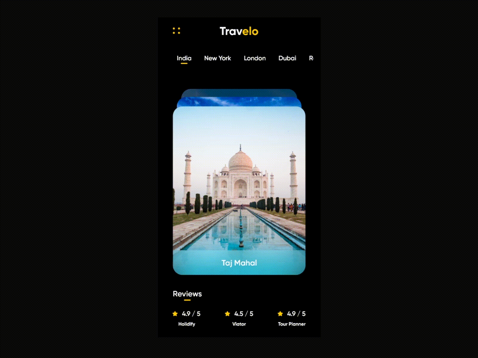 Travel App Interaction