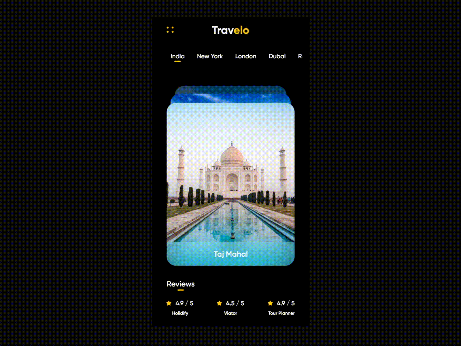 Travel App Interaction animation app branding design dribbble first gif india interaction travel travelapp ui uiux ux