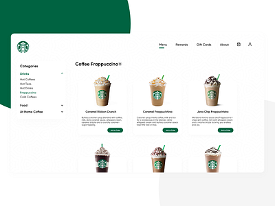 Starbucks Web app app design branding coffee coffee cup coffeeshop design dribbble first flat illustration popular popular design recent starbucks starbucks web ui uiux ux web