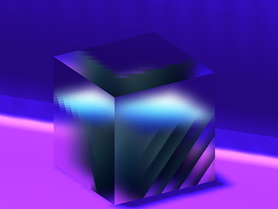 Cube x Spline #1 abstract cube illustration spline spline 3d