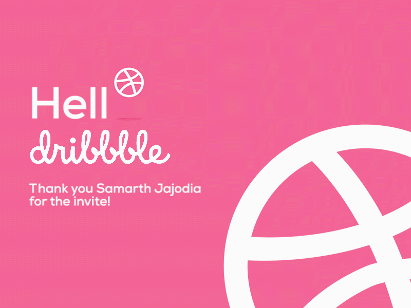 First Shot animation branding design dribbble first first shot firstshot flat gif gif animated gif animation hello illustration logo minimal type