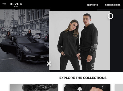 BLVCK Web UI animation app branding clothing brand design dribbble icon ui ux vector website concept website design
